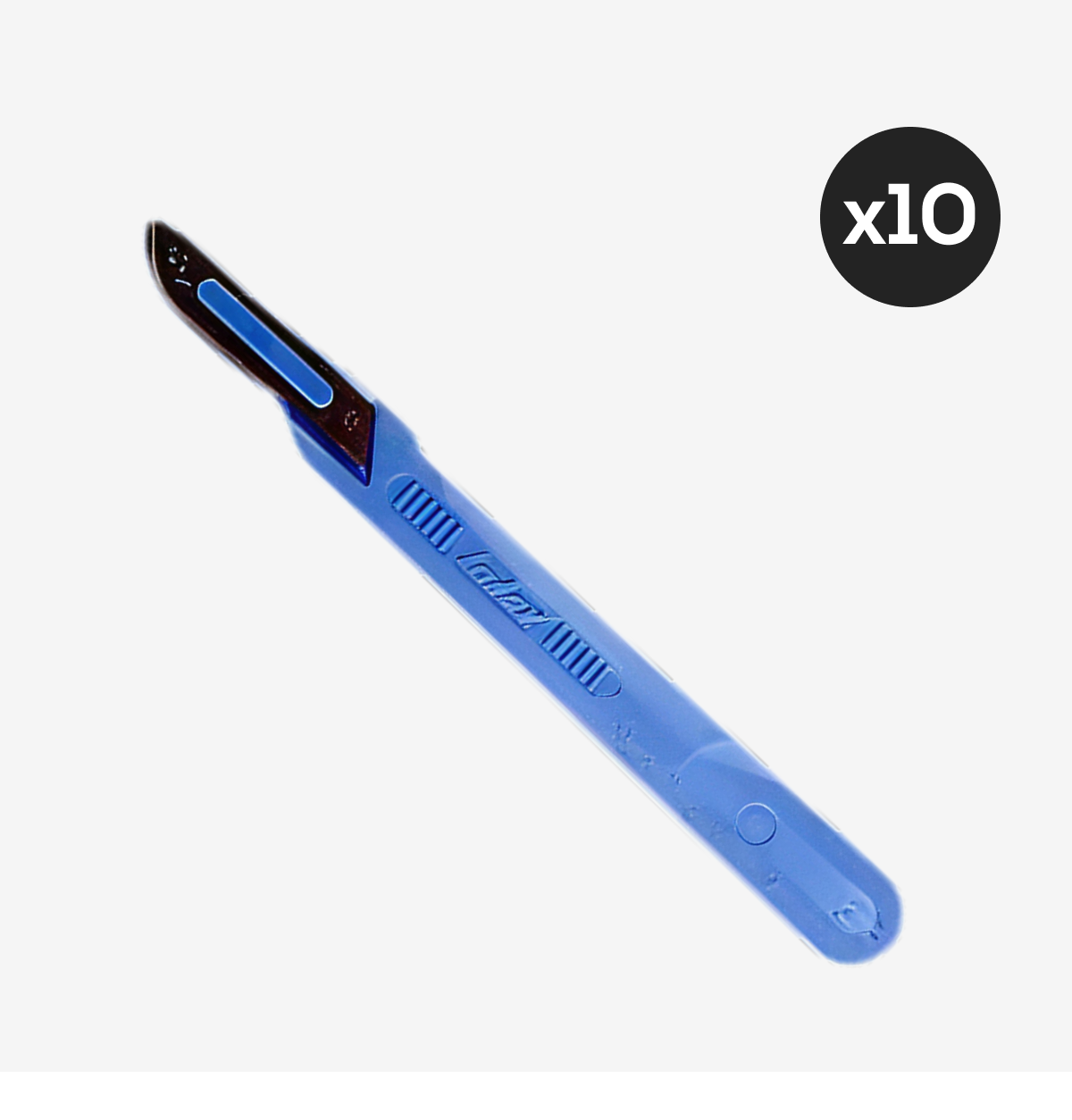 Bisturi Descartável Estéril Lâmina Aço Inox 10 Un Sterilance