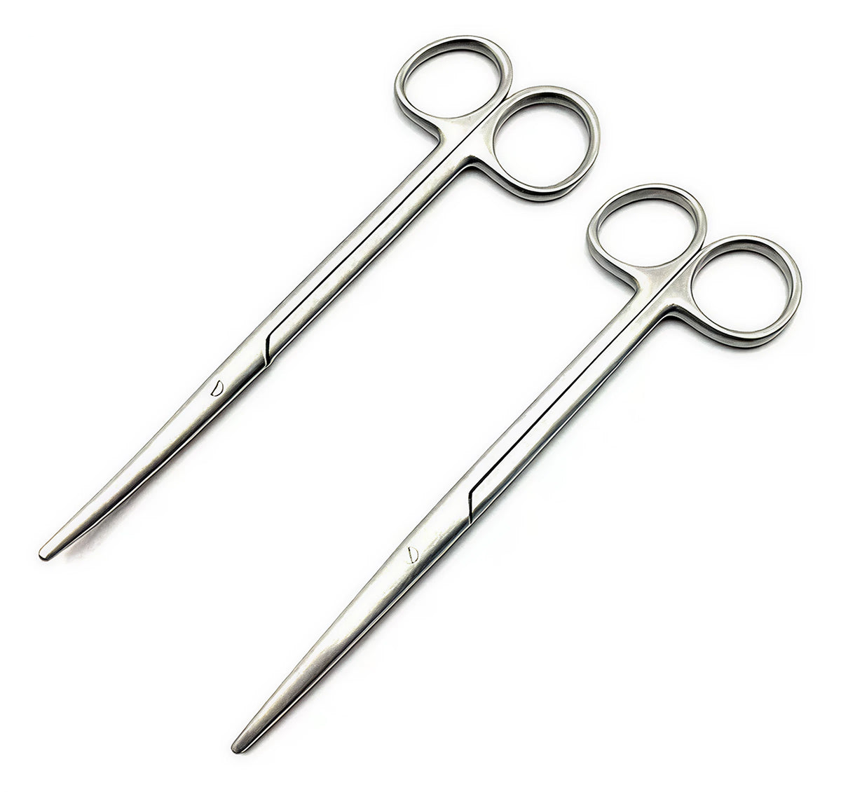 Tesoura Metzembaum Curva Reta Aço Inox Cirurgica 18cm - Safer