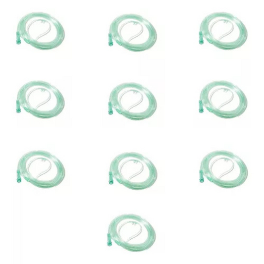 10 Un Cateter Oxig. Nasal Tipo Oculos 2,0m Adulto Foyomed
