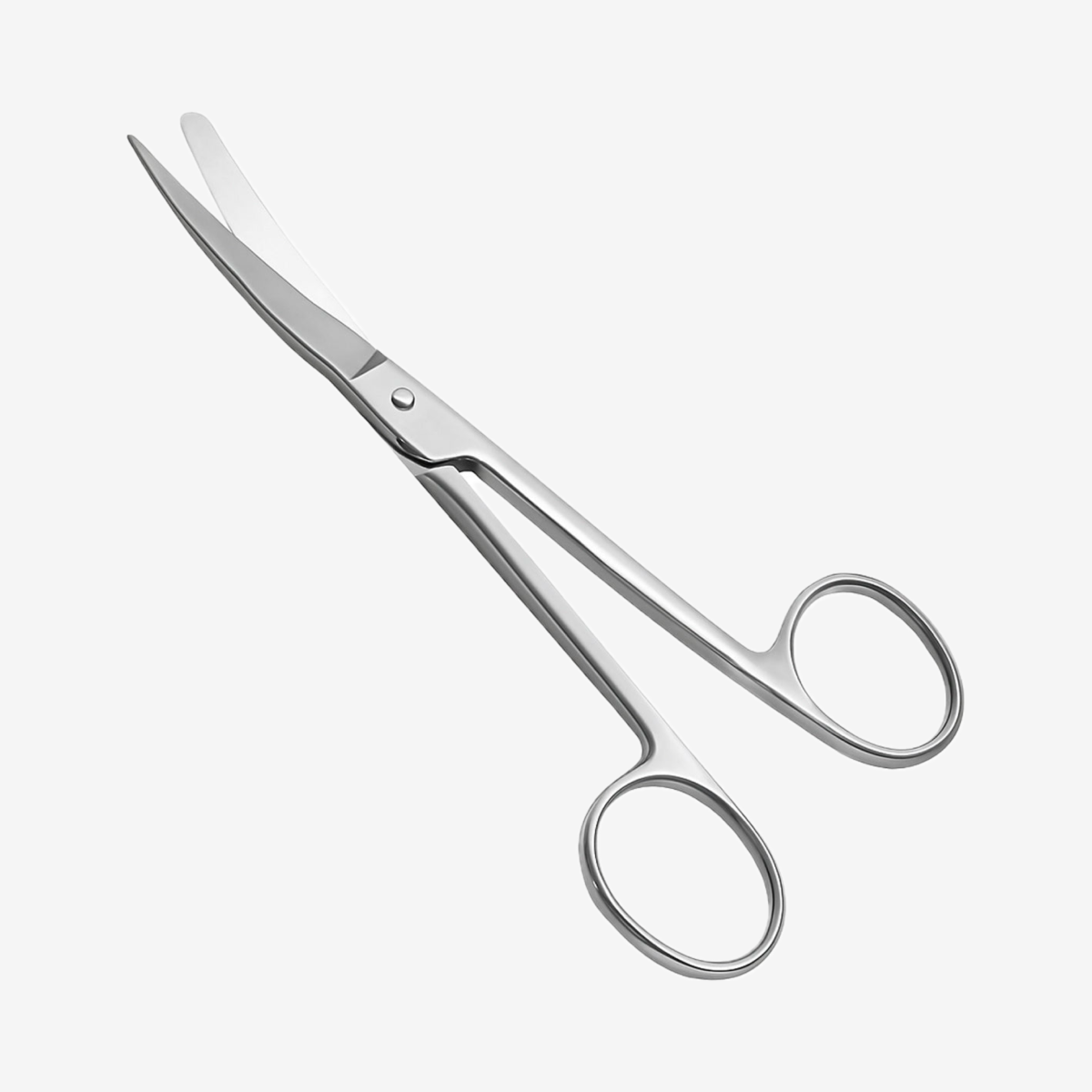 Tesoura Cirúrgica Curva Fina/Romba 15CM - Safer