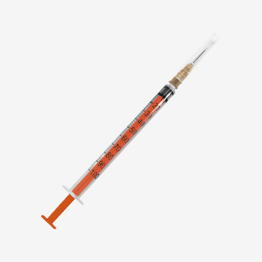 100 UN Seringa De Insulina Desc. C/Agulha 13X4,5 1ml LS SR