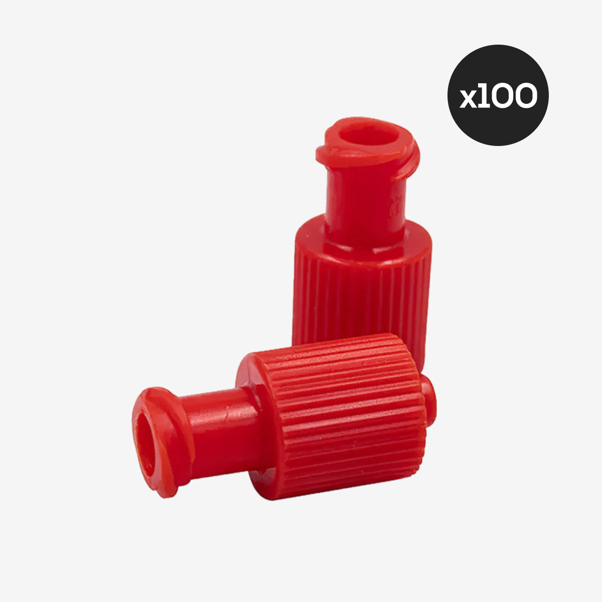 Tampa Protetora Estéril Luer Lock Slip Macho E Fêmea C/100 Unidades