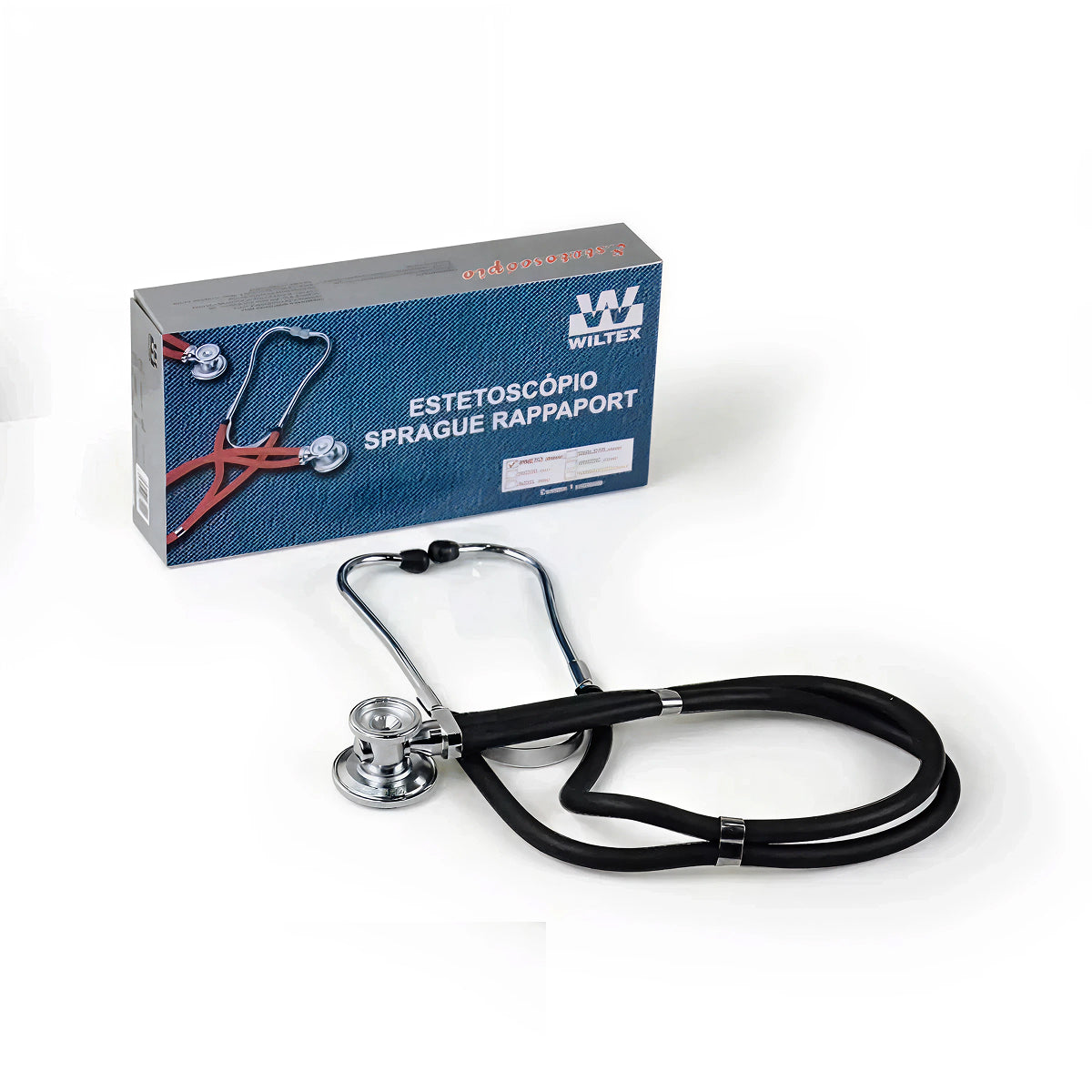 Estetoscópio Prof. Rappaport Preto Adulto e Pediátrico