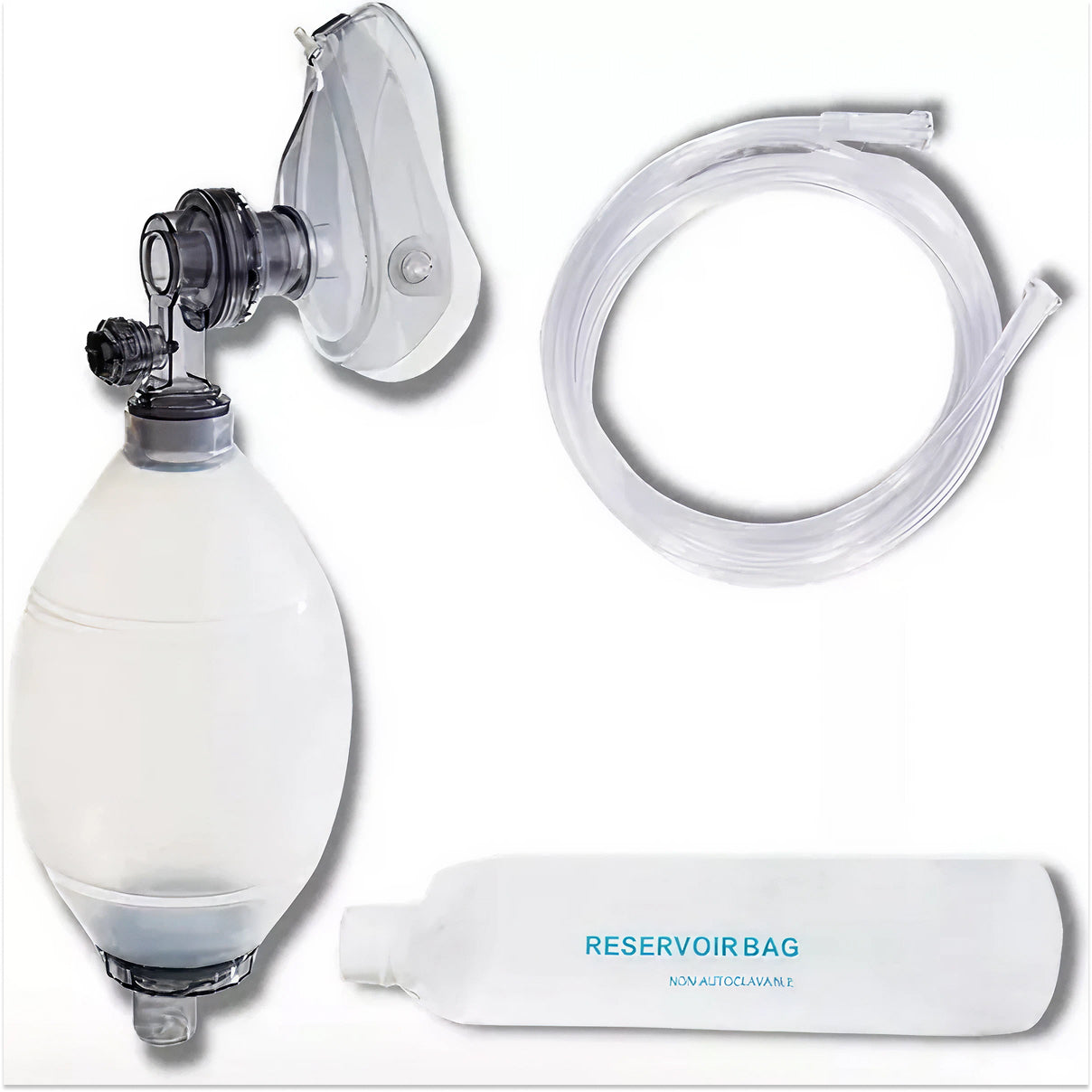 Reanimador Respiratório Manual De Silicone Adulto - Foyomed