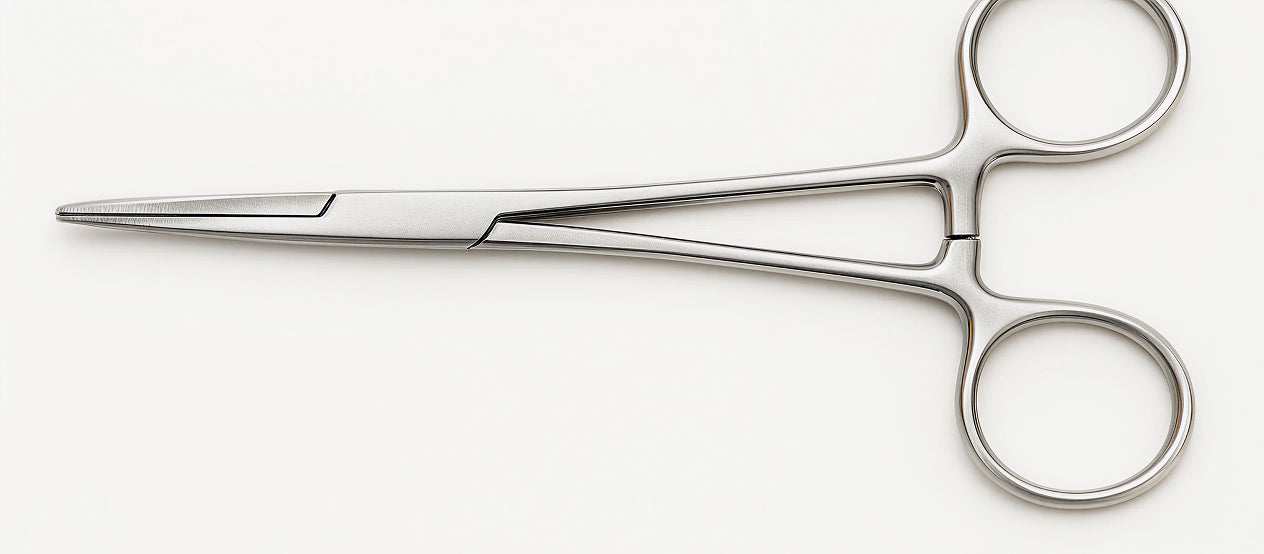 Pinça Kelly Curva 14cm Aço Inoxidável - Safer