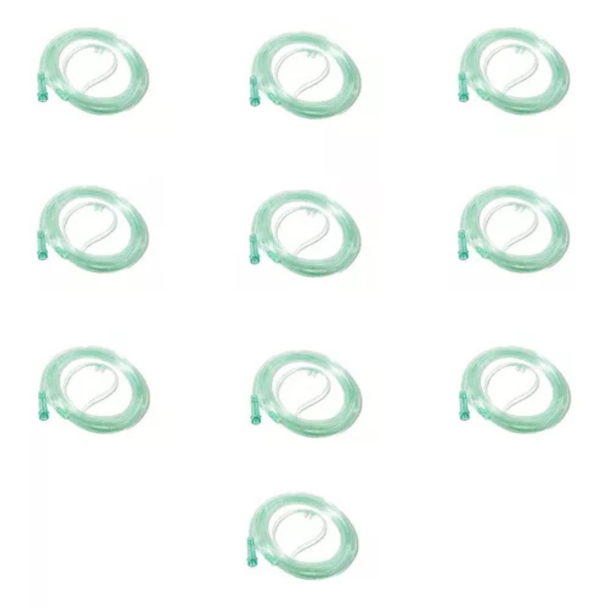 10 Un Cateter Oxig. Nasal Tipo Oculos 2,0m Adulto Foyomed