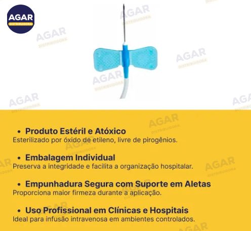 100 Un Scalp Intravenoso Coleta de Sangue 21g Escalpe Safer