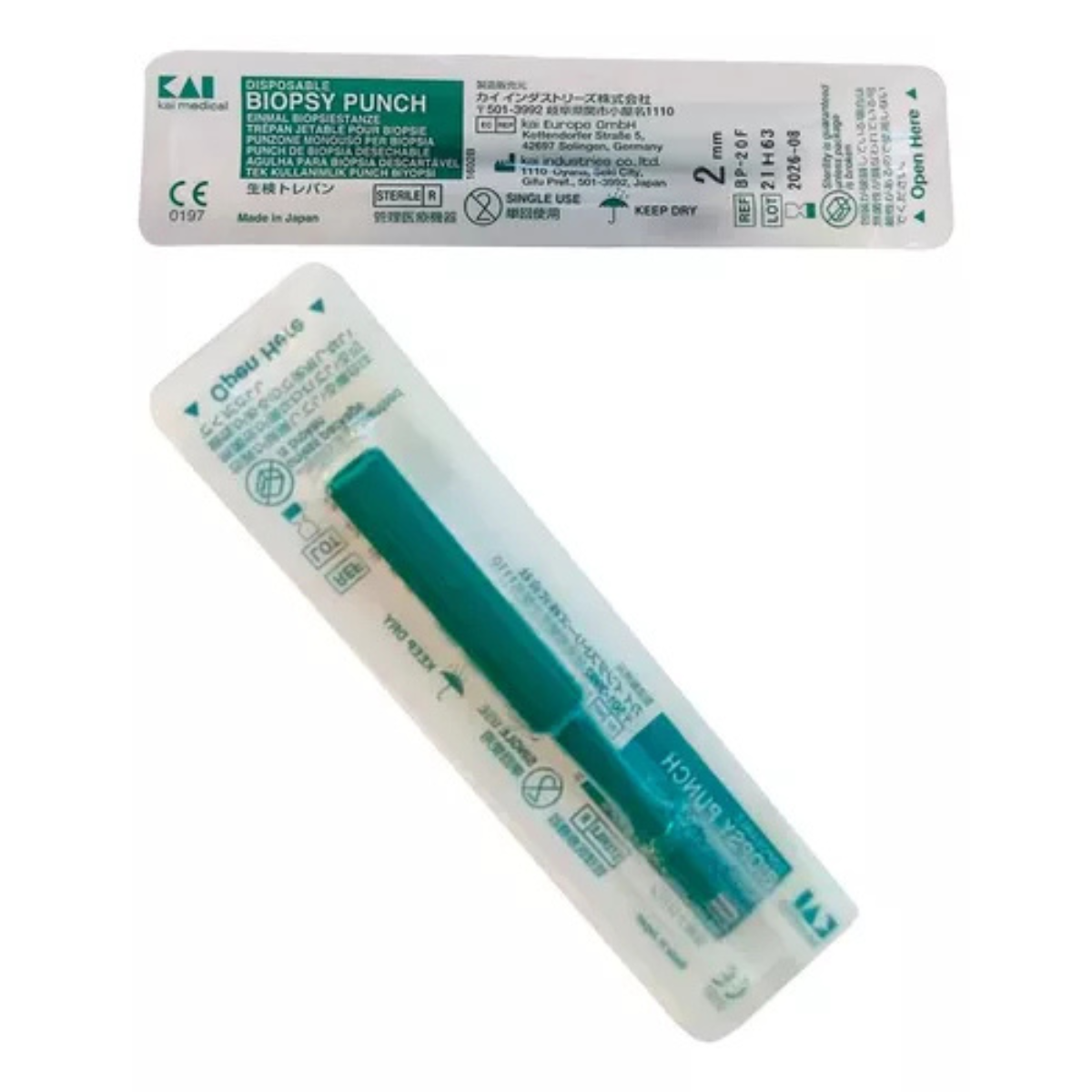 20 Un Punch p/ Biópsia Unidade Tattoo Piercing KAI - 3mm